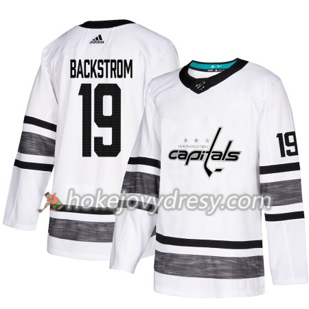 Pánské Hokejový Dres Washington Capitals Nicklas Backstrom 19 Bílá 2019 NHL All-Star Adidas Authentic